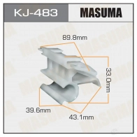 Клипса пластиковая MASUMA PYG0 6S6 1422885795 KJ-483