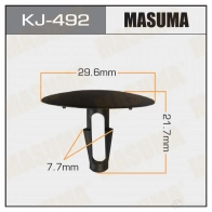 Клипса пластиковая MASUMA TS H6S KJ-492 1422885786