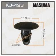 Клипса пластиковая MASUMA RB EK28T KJ-493 1422887006