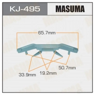 Клипса пластиковая MASUMA KJ-495 42W L3 1422885822