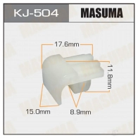 Клипса пластиковая MASUMA 1422885814 KJ-504 BY3ZK VN