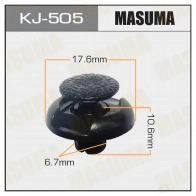 Клипса пластиковая MASUMA YQ JQM 1422885813 KJ-505