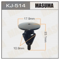 Клипса пластиковая MASUMA KJ-514 E9TD AS0 1422887001