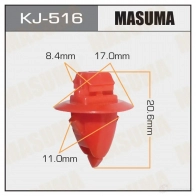 Клипса пластиковая MASUMA U 8QSH5 1422885671 KJ-516
