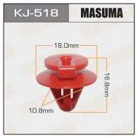 Клипса пластиковая MASUMA E 2QRKI KJ-518 1422887000