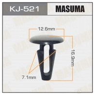 Клипса пластиковая MASUMA 1422885842 1ZAU 8 KJ-521