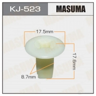 Клипса пластиковая MASUMA KJ-523 1422887036 NMNKO W