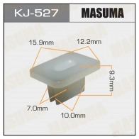 Клипса пластиковая MASUMA KJ-527 Y2G 5V82 1422885839