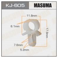 Клипса пластиковая MASUMA G3M35 H KJ-605 1422885833