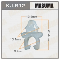 Клипса пластиковая MASUMA 8OWM0S 2 KJ-612 1422885828