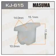 Клипса пластиковая MASUMA 14LJ JPN KJ-615 1422885825