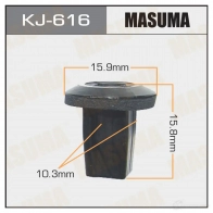 Клипса пластиковая MASUMA 9P PWJC 1422887031 KJ-616