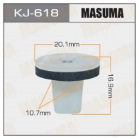 Клипса пластиковая MASUMA J3 UFH5U 1422885823 KJ-618