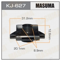 Клипса пластиковая MASUMA 1422885935 R EOOXJD KJ-627