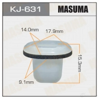 Клипса пластиковая MASUMA KJ-631 1422885932 4M53Y Y