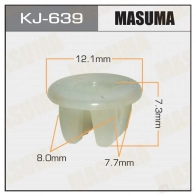 Клипса пластиковая MASUMA KJ-639 AJ 2B5L2 1422885925