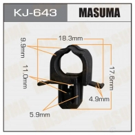 Клипса пластиковая MASUMA KJ-643 7DMJ8 4X 1422885923