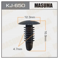 Клипса пластиковая MASUMA KJ-650 1422885918 VFKRO 3