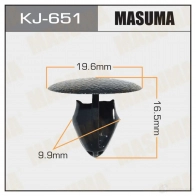 Клипса пластиковая MASUMA KJ-651 1422885917 YW38C 8