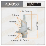 Клипса пластиковая MASUMA 5JJG AK KJ-657 1422885911
