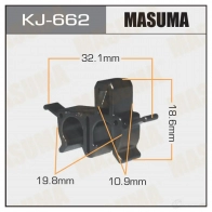 Клипса пластиковая MASUMA 1422885906 1OFS9 X KJ-662