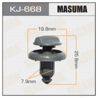 Клипса пластиковая MASUMA KJ-668 4DX63W N 1422885861