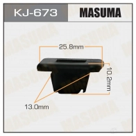 Клипса пластиковая MASUMA KJ-673 OG 1LU1 1422885857