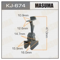 Клипса пластиковая MASUMA KJ-674 1422885856 BJ KH2X