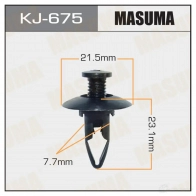 Клипса пластиковая MASUMA 1422885855 KJ-675 3XHJMG E