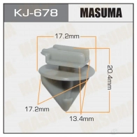 Клипса пластиковая MASUMA KJ-678 1422885852 ZX IZFD