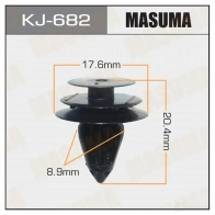 Клипса пластиковая MASUMA KJ-682 1422885849 5P 102R