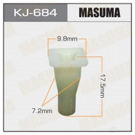 Клипса пластиковая MASUMA 1422885847 KJ-684 Z4RT Z5