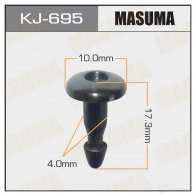Клипса пластиковая MASUMA MTL IV 1422887021 KJ-695