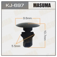 Клипса пластиковая MASUMA WMEO 9X KJ-697 1422887020