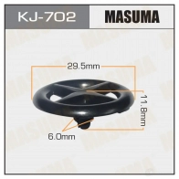 Клипса пластиковая MASUMA KJ-702 G 7XZY 1422885875