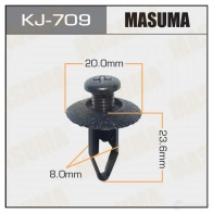 Клипса пластиковая MASUMA KJ-709 OI FFD 1422885871