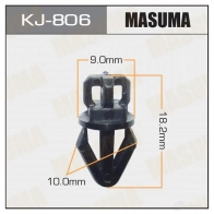 Клипса пластиковая MASUMA X 8EHLYI 1422885865 KJ-806