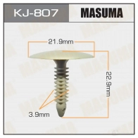 Клипса пластиковая MASUMA KJ-807 1422885864 VX7 QMAN