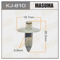 Клипса пластиковая MASUMA KJ-810 1422885900 YB QXBO