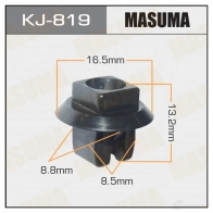 Клипса пластиковая MASUMA CC 1OFGS KJ-819 1422885892