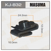 Клипса пластиковая MASUMA KJ-832 1422885784 25 P4YB