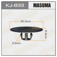 Клипса пластиковая MASUMA KJ-833 1422885783 A DFVLXM