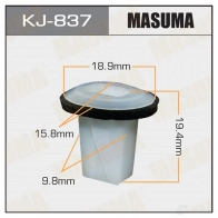 Клипса пластиковая MASUMA 1422885779 6PY UD KJ-837