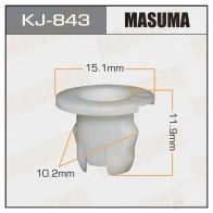 Клипса пластиковая MASUMA 1422886868 DXA CK KJ-843