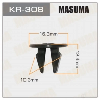 Клипса пластиковая MASUMA LTZX 3U 1422886953 KR-308