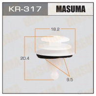 Клипса пластиковая MASUMA KR-317 1422885758 N83 R6