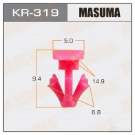 Клипса пластиковая MASUMA R 9WP97H 1422885756 KR-319