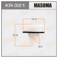 Клипса пластиковая MASUMA 1422885754 K GOF9 KR-321