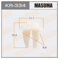 Клипса пластиковая MASUMA 1422885740 KR-334 UUK VH