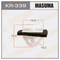 Клипса пластиковая MASUMA 1422885735 BA1S N KR-339